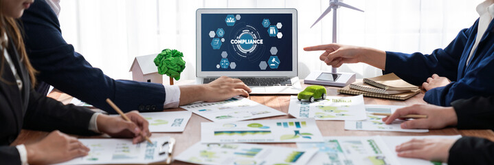 Poster - Compliance system for brisk online corporate business to meet quality standard