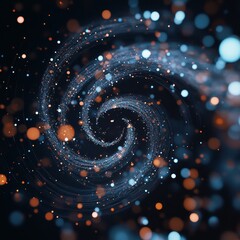 Poster - this mesmerizing image features a swirling pattern of colorful light and bokeh effects. it creates a