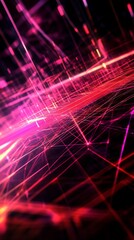 Poster - Explore a vibrant abstract background showcasing smart energy grids with dynamic lines and a blend of bright colors, symbolizing technology and innovation.