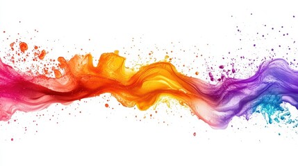 Poster - A digital ad campaign concept with colorful and eye-catching graphics on a white isolated background