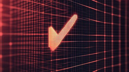 Aufkleber - Cursor icon on pixelated grid background for computer services with space for text