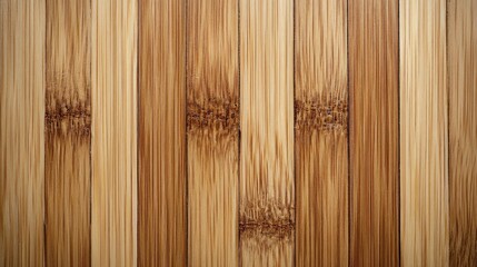 Poster - Richly colored bamboo planks create a visually striking background, with varied textures and natural lines enhancing the warm atmosphere, perfect for interior design ideas