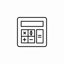 calculator device icon sign vector