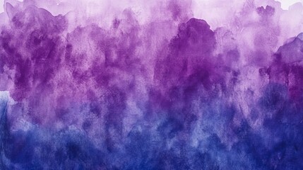 Poster - A stunning display of watercolor artistry showcases a blend of soft purples and soothing blues, evoking the tranquility of twilight's transition. Swirling colors create a mesmerizing backdrop