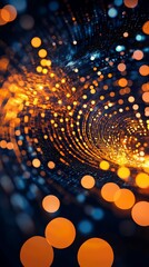 Poster - Illuminated Digital World: Exploring Futuristic Patterns in a Virtual Realm