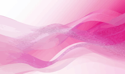 Poster - Vibrant Shiny Pink Gradient Background with Minimalist Abstract Dark Lines for Graphic Design