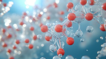 Poster - Maintaining hydrogen (H2) as a fuel: Innovative water-based fuel cells for future ecological balance, energy sustainability, preservation. H2 molecules liquid bubbles, 8k 