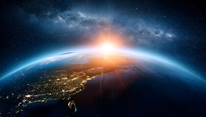 planet earth in space