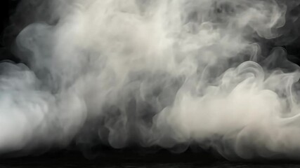 Poster - Dark background with swirling white smoke creating an atmospheric effect in a mysterious setting