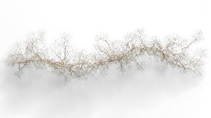 Poster - Abstract Beige and Brown Branching Network Texture