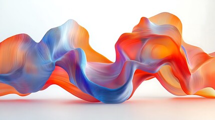 Aufkleber - Abstract Colorful Flowing Forms