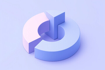 Poster - Modern futuristic 3d background generated with AI