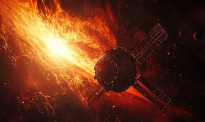 Wall Mural - sunrise from space