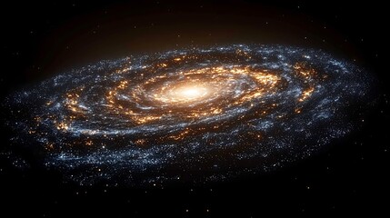 Aufkleber - Spiral Galaxy Cosmic Background Image