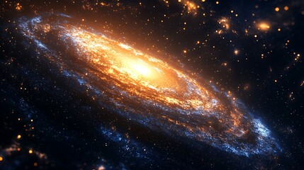 Aufkleber - Spiral Galaxy Cosmic Background