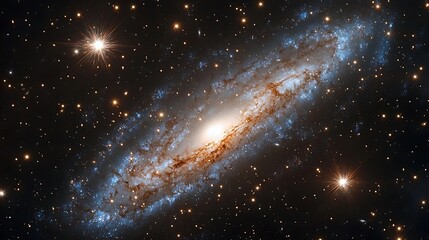 Aufkleber - Spiral Galaxy Cosmic Image Space Astronomy Universe Stars Night Sky
