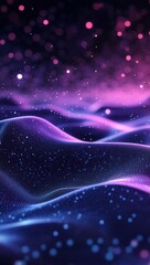 Poster - Abstract colorful background with wavy texture and sparkles creating a dreamy atmosphere suitable for digital art and creative design projects
