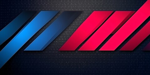 Poster - Dynamic geometric shapes creating a modern sleek digital background