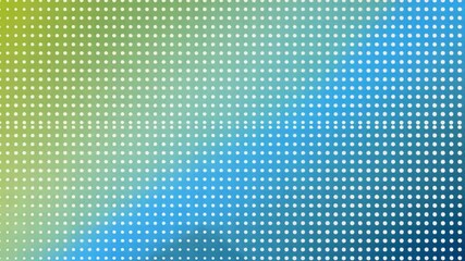 Poster - vibrant gradient background with white dots pattern transitioning smoothly from green to blue, creat