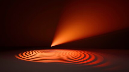 Fototapete - Abstract Light Technology Concept with Dim Background