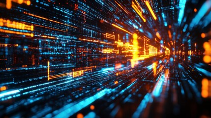 Fototapete - Bright Cyber Security Background with Locks and Protection