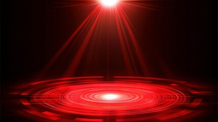 Fototapete - Bright Tech Light with Glowing Effects