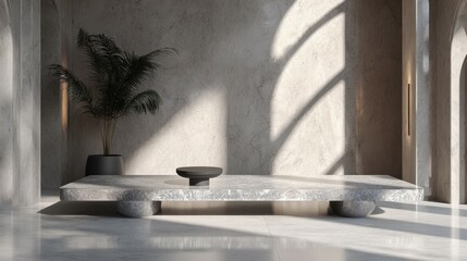 Poster - 3d rendering podium platform
