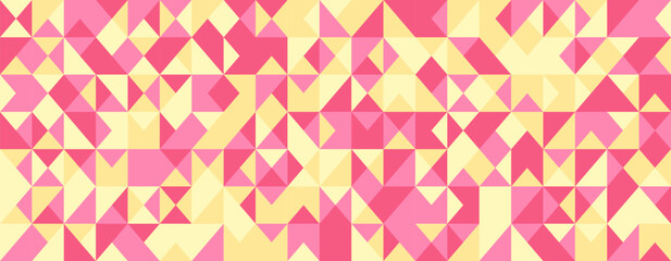Fototapete - Seamless geometric pattern featuring clean shapes and mosaic texture. Ideal for abstract backgrounds, trendy poster artwork, or modern textile designs.
