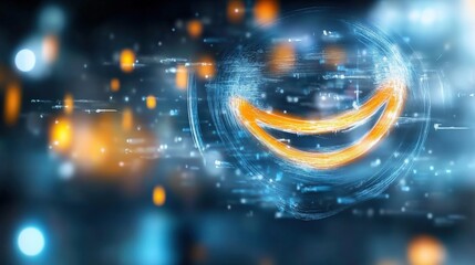 Poster - Digital smiles an engaging visual display of emotions in a technology-driven environment