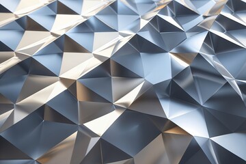 Wall Mural - Elegant Silver Rhombus Background: A Stylish Abstract Design for Technology and Data Science