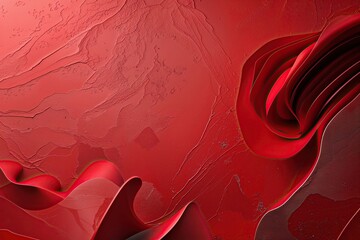 Wall Mural - Abstract Red Background with Light Texture for Modern Design