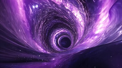 Wall Mural - journey through a seamless alien dark matter cubic nebula tunnel in the cosmos, alien dark matter cu