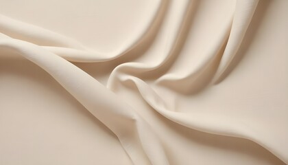 Fototapete - An abstract background with a soft linen fabric texture in neutral cream tones