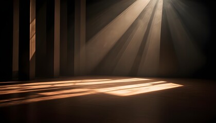 Fototapete - An abstract background with dramatic light and shadow effects, creating a mysterious and intriguing atmosphere