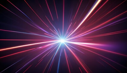 Leinwandbilder - An abstract background with strong and sharp laser light effects