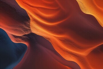Striking Gradient Wallpaper with Captivating Texture and Bold Fire Orange Tones