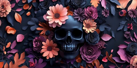Wall Mural - A vibrant floral composition celebrating the beauty of spring.