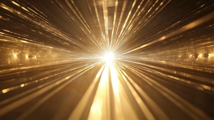 Poster - A series of light beams merging into one strong spotlight, symbolizing collaboration.