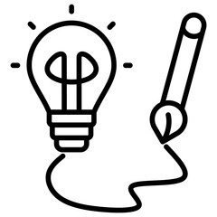 Poster - Creativity Line Icon