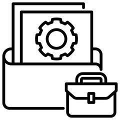 Poster - Project Line Icon