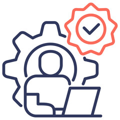 Poster - Work Quality  Dual Tone Icon