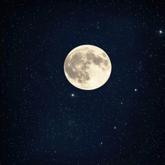 fantasy-inspired celestial night, large luminous full moon and crescent moon casting soft light, ele