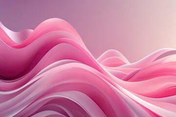 Poster - Calming Pink Gradient Abstract Background with Flowing Dynamic Patterns