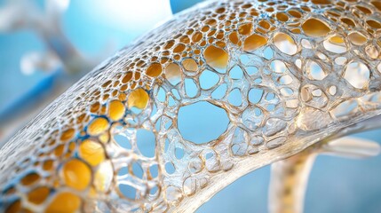 Aufkleber - A close up of a bone with holes in it