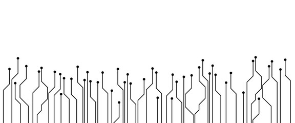 Poster - Abstract background with technology circuit board texture. Vector abstract technology on a white background.