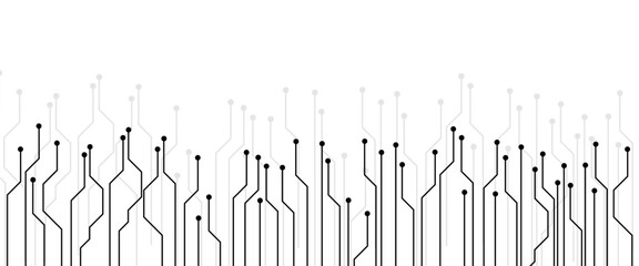 Poster - Abstract background with technology circuit board texture. Vector abstract technology on a white background.