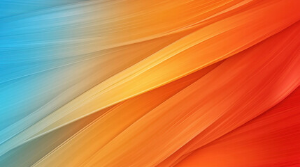 Poster - Flowing Gradient Colors of Blue, Orange, and Red in Abstract Background Design