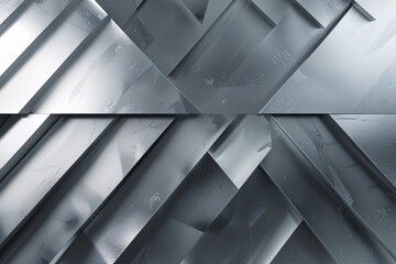 Poster - Sophisticated Silver Rhombus Background for Technology and Data Science Abstract Design