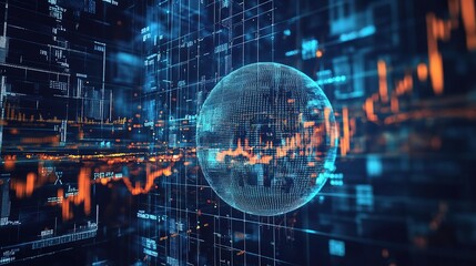 Poster - Abstract Visualization of Machine Learning and Financial Data Processing