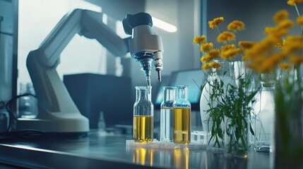 Poster - Robotic Arm Assisting in Laboratory Tasks with Flasks and Flowers